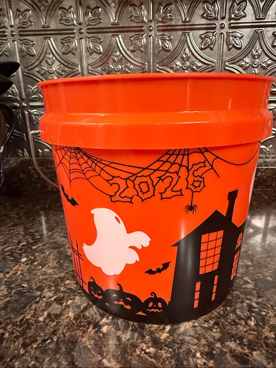 The Home Depot Other - 🎃 Home Depot 2026 Halloween Orange Bucket w/ Handle Ghost Haunted House